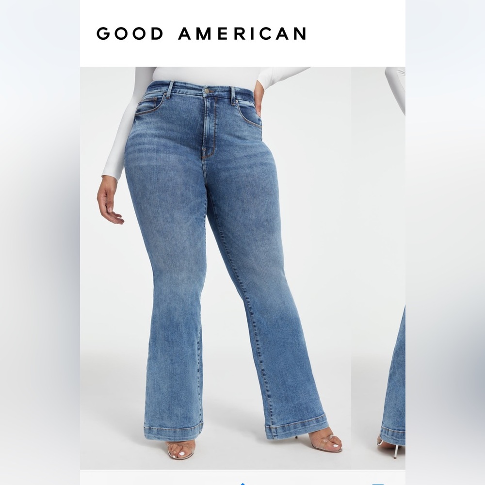 Good American Good Legs Flare Jeans